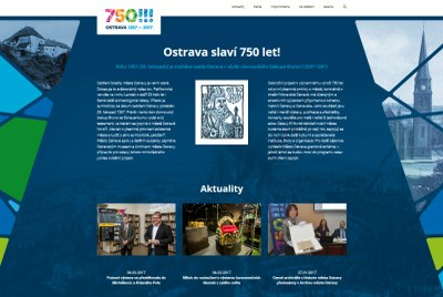 Webové stránky k 750. výročí Ostravy