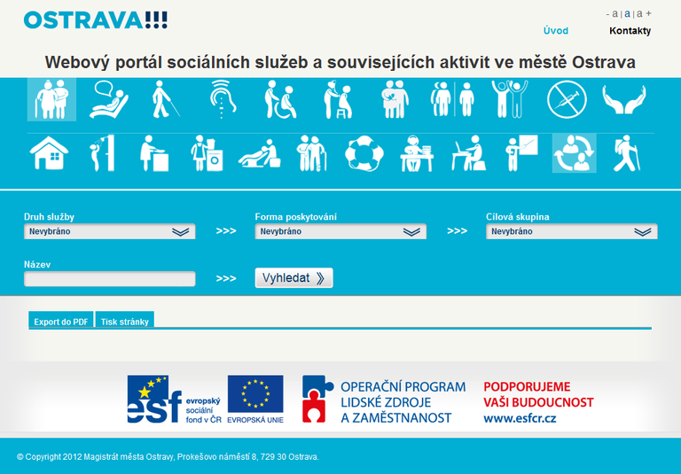 Webový portál pomůže při vyhledávání sociálních služeb v Ostravě