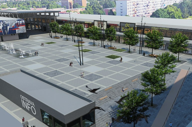 Začíná stavba nového náměstí v Ostravě-Jih