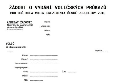 Zájem o voličské průkazy roste
