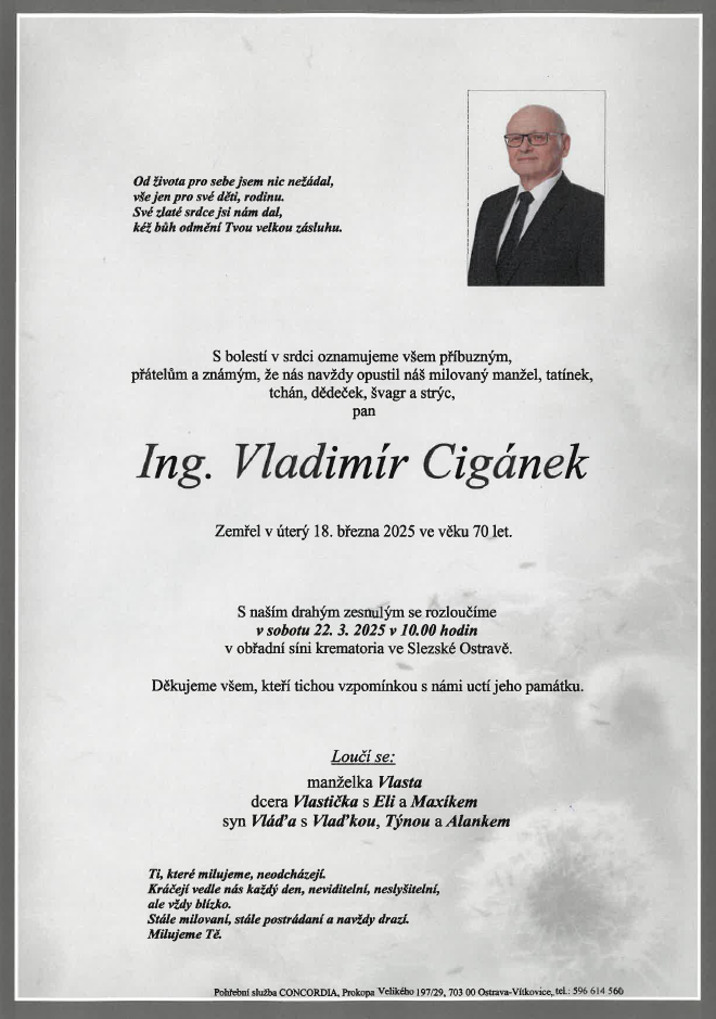 Smuteční parte
