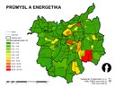 Emisní hustota pro rok 2010 – průmysl a energetika