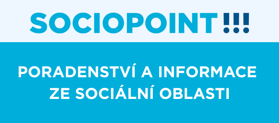 Obrázek s textem Sociopoint - poradenství a informace ze sociální oblasti