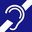 ikona sluchového postižení