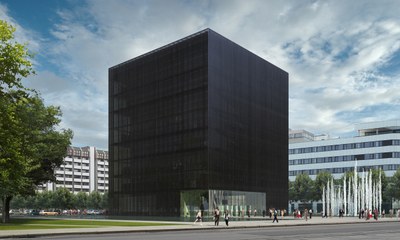 The City will help fund the “Black Cube” project