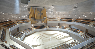 Work continues on Ostrava's concert hall, which will have a very light envitomental footprint